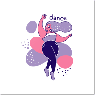 girl dancing Posters and Art